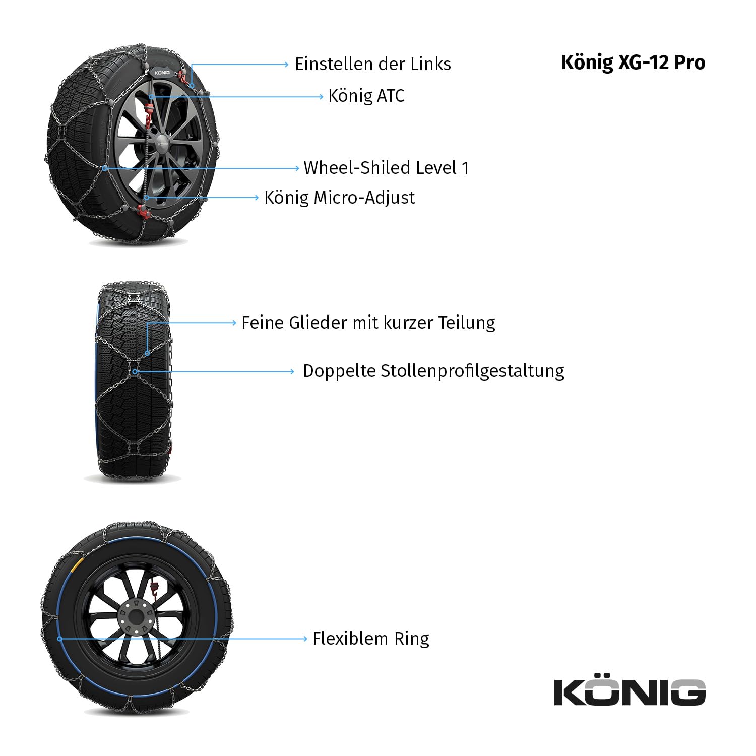 KÖNIG XG-12 Pro 252 - Schneeketten