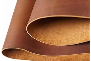 Bourbon Brown Tooling Leather Sheets For Crafts 2.0mm Mushroom Leather