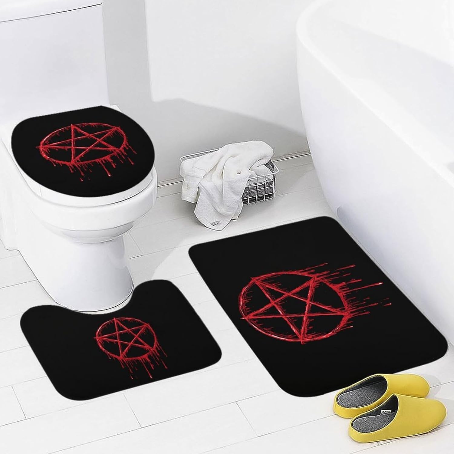 Blood Pentagram Boys Girls Short Sleeve Shirts Graphic T-Shirts Crewneck Casual Printed Tee