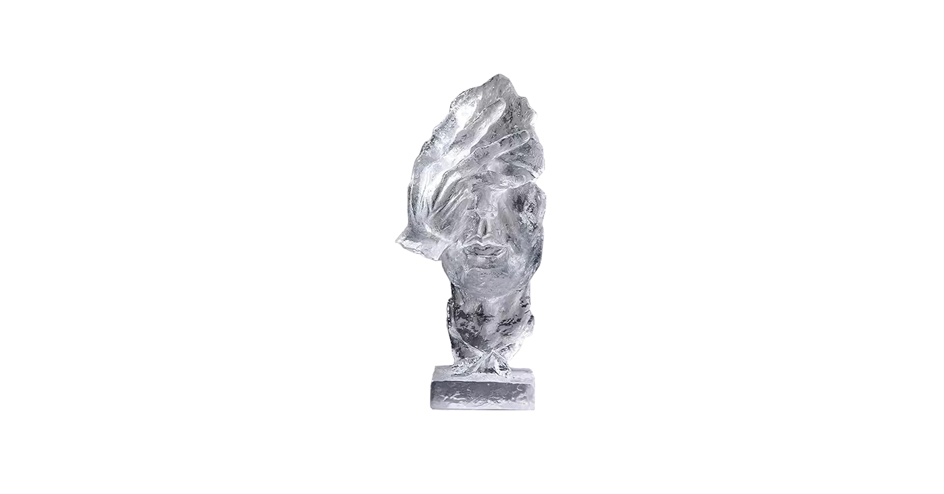 青色の彫刻 顔デザイン 楕円形 20 | 11月 | 2021 | ena美術ブログ