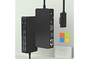 Microsoft Surface Dock Triple 4K Display 11-in-1 Docking Station For Surface Pro And Laptop