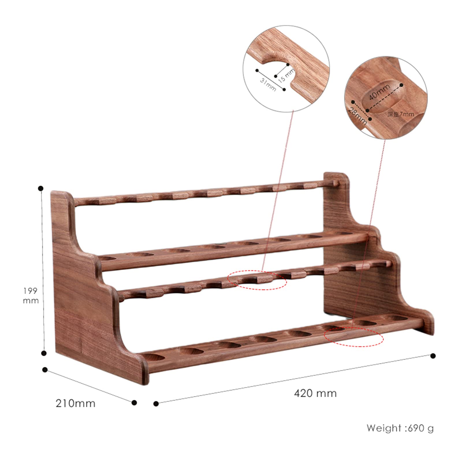 喫煙具／パイプスタンド／パイプホルダー／KMC MONKEYPOD WOOD／中古品