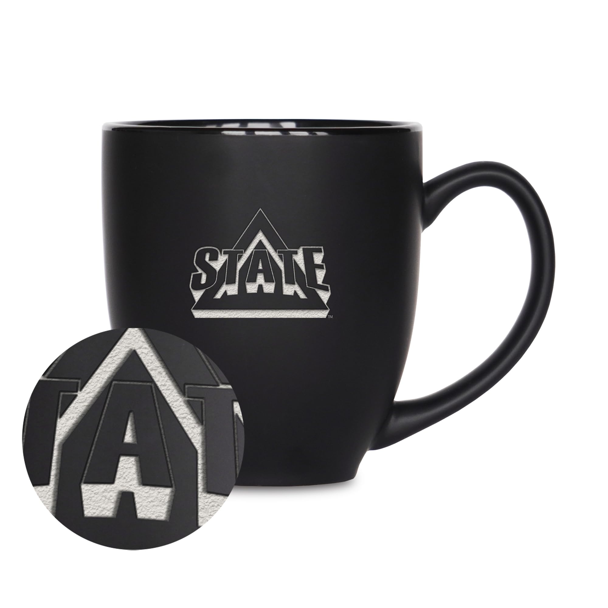 Tasse en céramique premium gravée au laser Delta State Statesmen pour boissons chaudes
