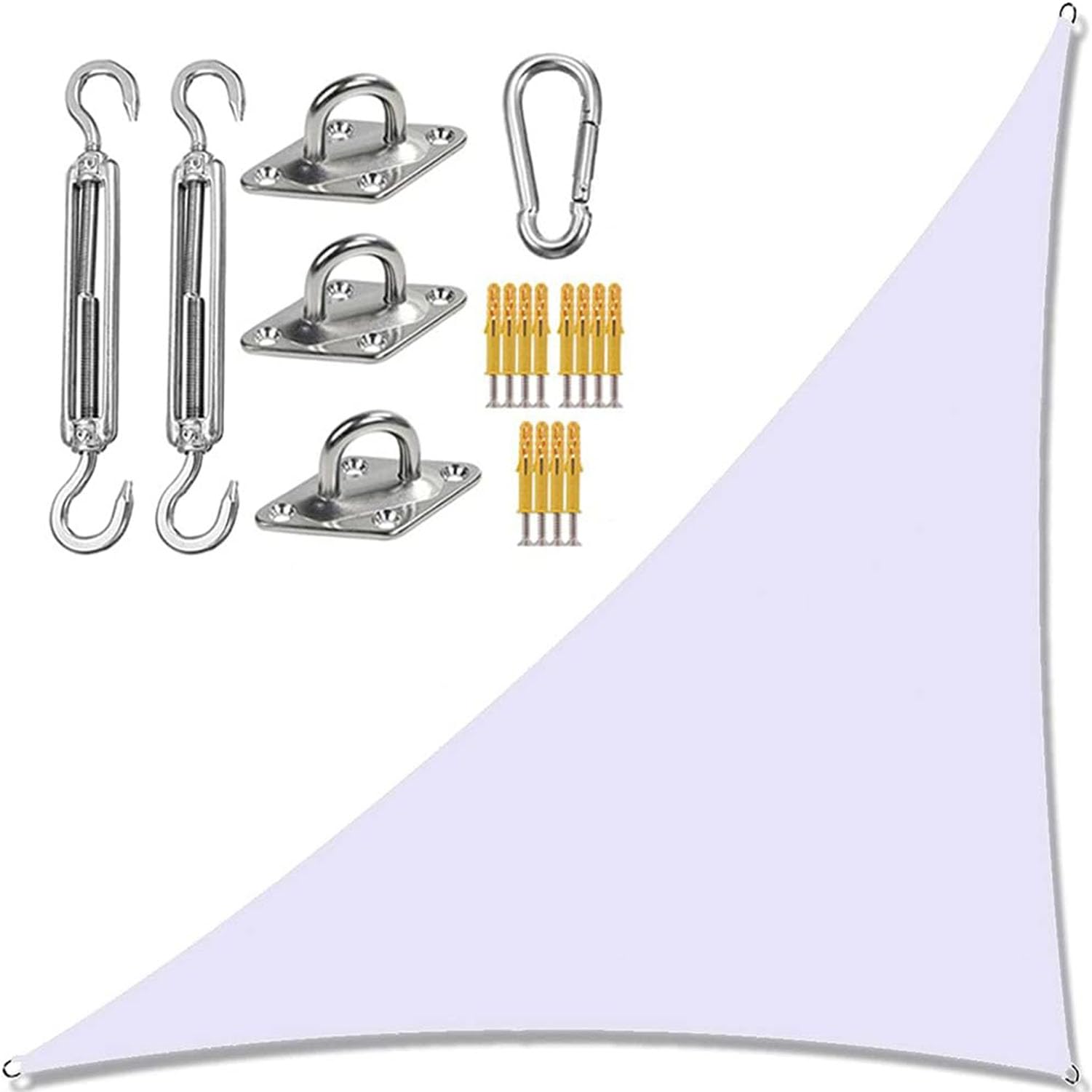 Voile d'ombrage triangulaire 6m pour l'extérieur du jardin au camping