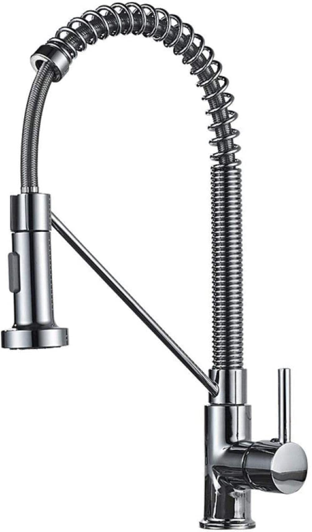 Mitigeur de lavabo rotatif 360 en laiton argenté pour cuisine et salle de bain