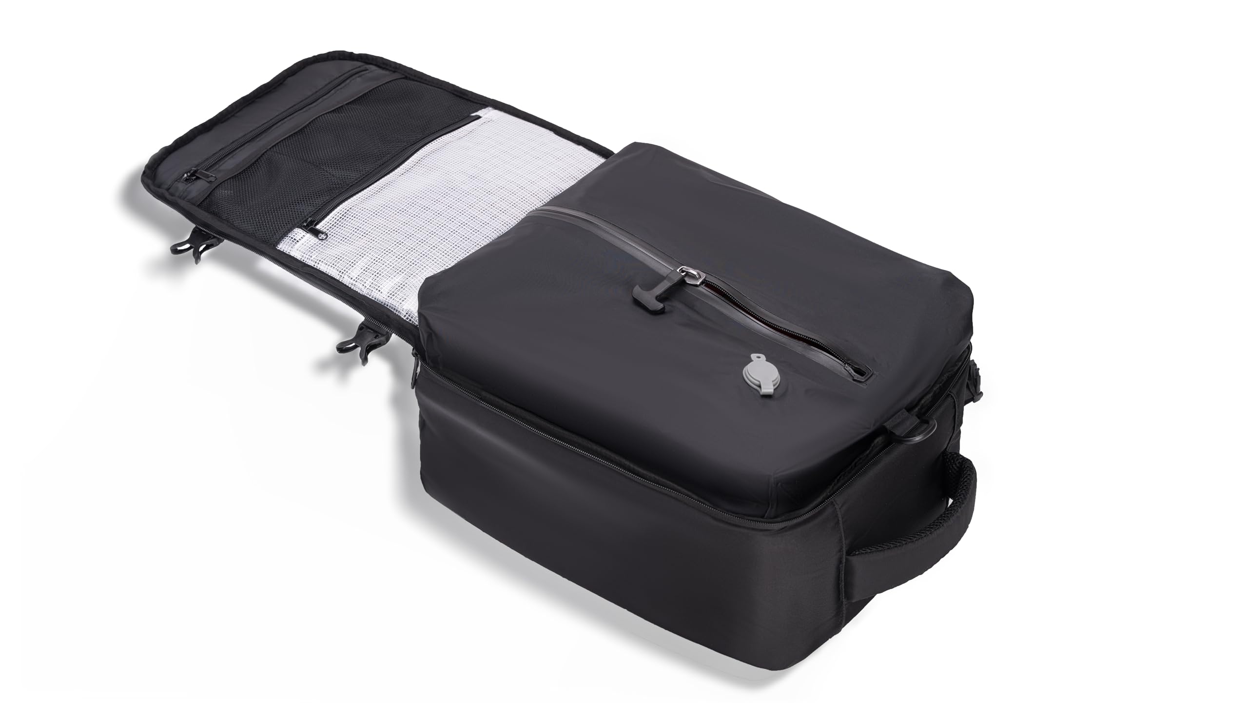 CELIMS Plecak kabinowy samolotu 40 x 30 x 20 cm, bagaż podręczny 40 x 30 x 20 cm, 24 l, wodoszczelny, lekki poliester do linii Ryanair, Easyjet, Volotea, plecak podróżny, Czarny & Pompa, 40x30x20 avec