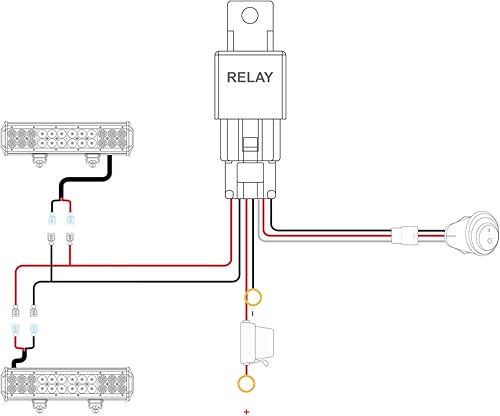 Miniatura 5 de Nilight Barra de luz LED, 2 piezas de 18 W, montaje empotrado, luces LED todoterreno de 12 V, 5 pines, interruptor basculante, barra de luz LED, kit