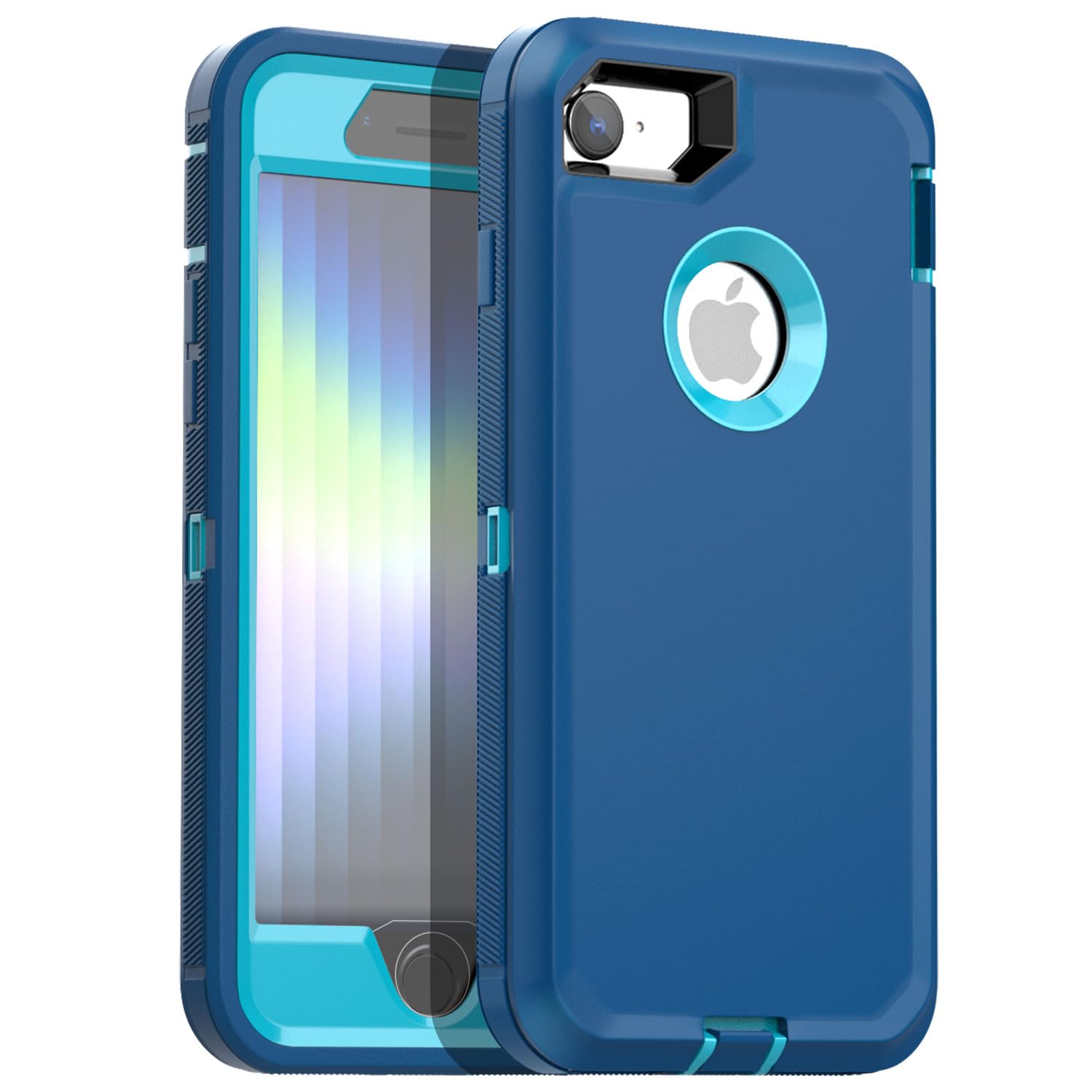 AICase for iPhone SE 2022/3rd/2020/8/7 Case with Built-in Screen Protector,Heavy Duty Drop Protection Full Body Rugged Shockproof/Dust Proof Military Protective Tough for iPhone SE 2022/2020/8/7_1