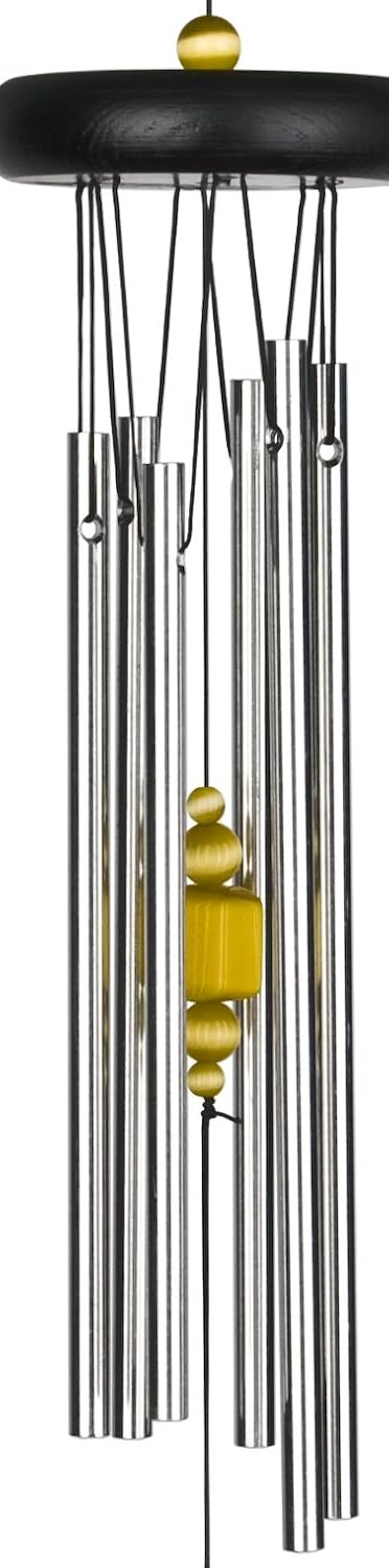 Woodstock Chimes Signature Collection, Woodstock Chakra Chime, 17'' Citrine Eastern Energies Wind Chimes for Outdoor, Patio, Home or Garden Décor (CCCI)