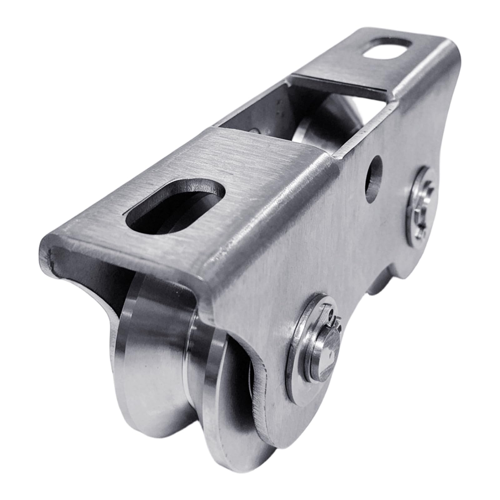 Hzbb V Shape Duty Steel Pulley Block With Double Wheel Design For Garage Factory Warehouse Up To 150Kg Capacity Heavy Load Wheel Parenthesis