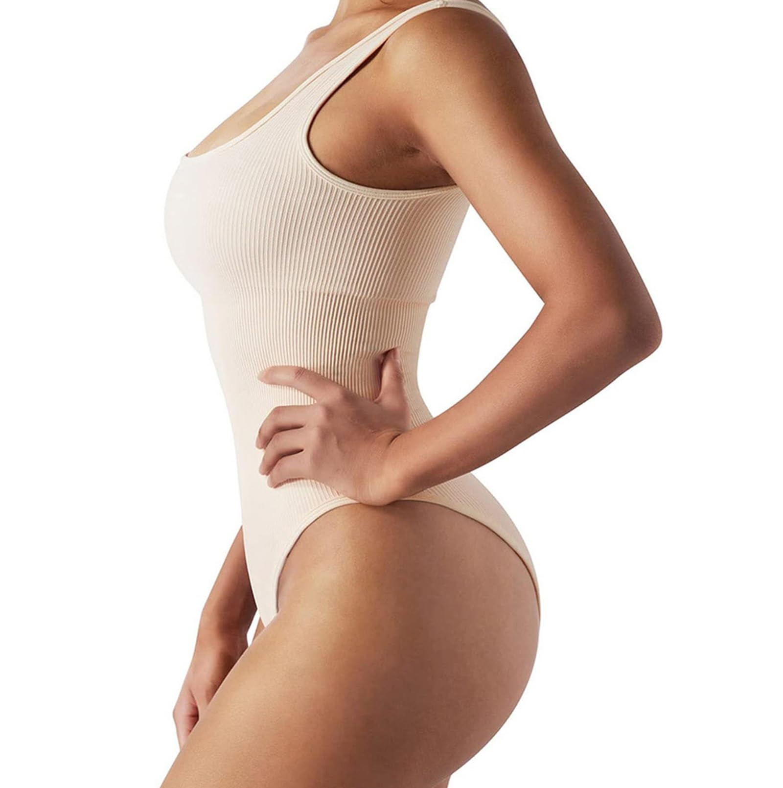 Conjunto De 3 Piezas para Mujer: Faja Moldeadora con Control De Abdomen, Levantamiento De Glúteos Y Cuello Alto Simulado..Style3-Large