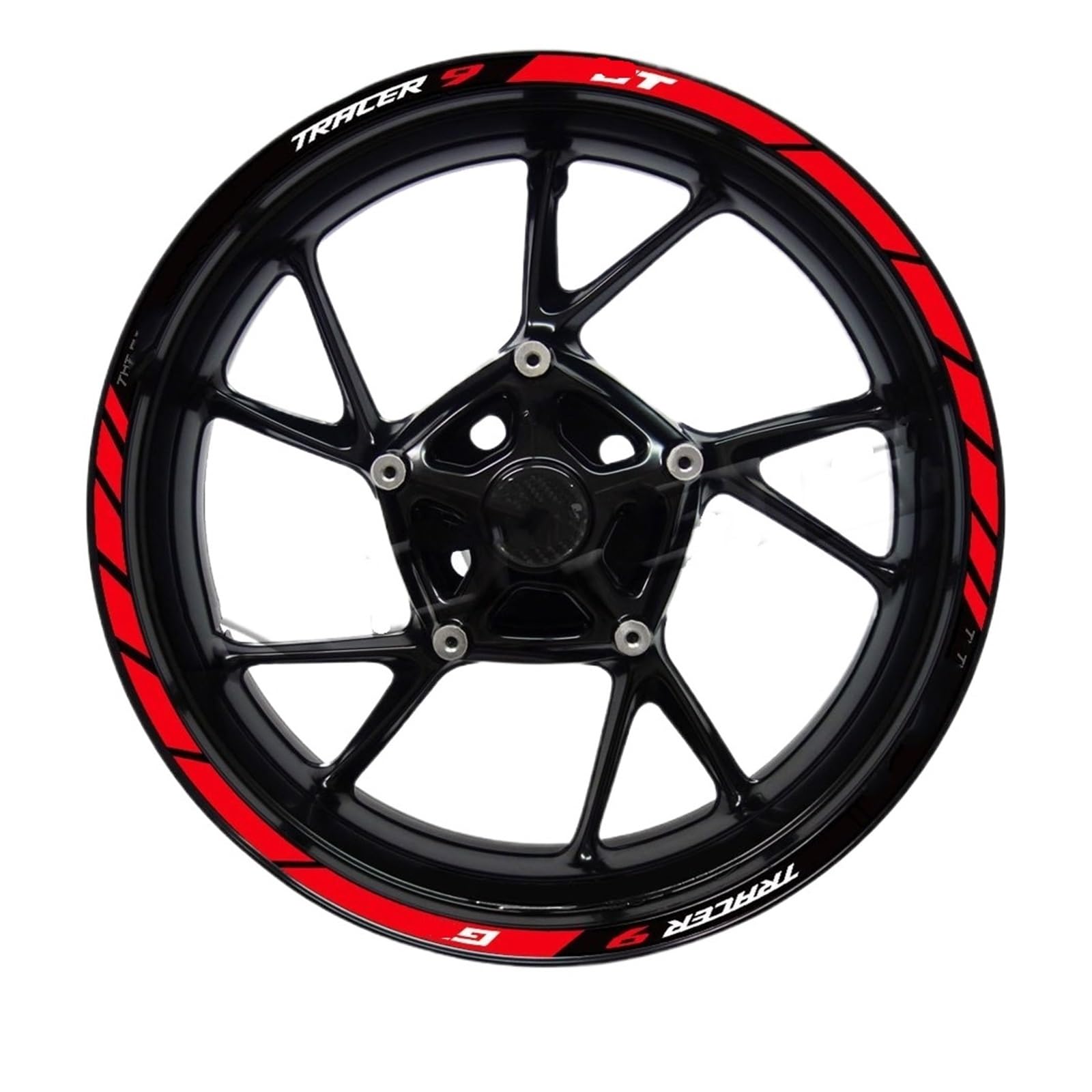 Autocollant pour roue de moto Tracer 900GT roulez visible de nuit grâce à la bande jante
