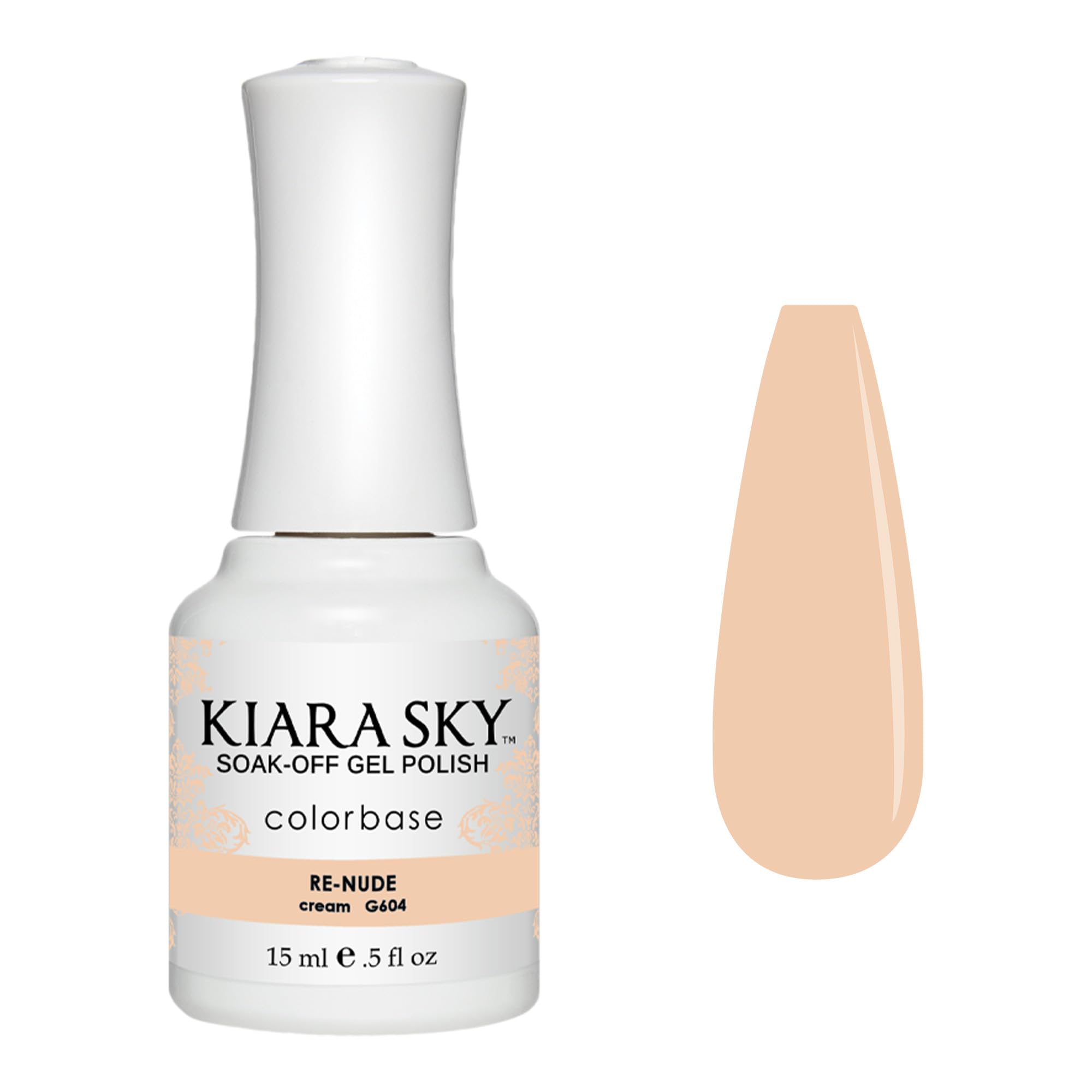 KIARA SKY Soak Off Gel Nail Polish 0.5 fl oz, RE-NUDE (G604)