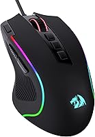 Redragon M612 Predator RGB Gaming Mouse: 8000 DPI, 11 Programmable Buttons, Rapid Fire, 5 Backlit Modes - Wired Precision