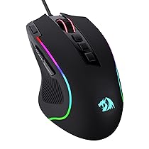 Redragon M612 Predator RGB Gaming Mouse 8000DPI Mouse ottico cablato con 11 pulsanti programmabili e 5 modalità di retroilluminazione, software supporta Keybinds Rapid DIY