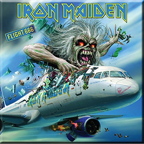 Imán Decorativo Iron Maiden Flight 666 75mm miniatura 1