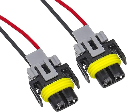 Enchufe de arnés de lámpara antiniebla H11 para automóvil, 2 unidades, conector impermeable de repuesto DJ7028Y-2.8-21, adaptador de conector de