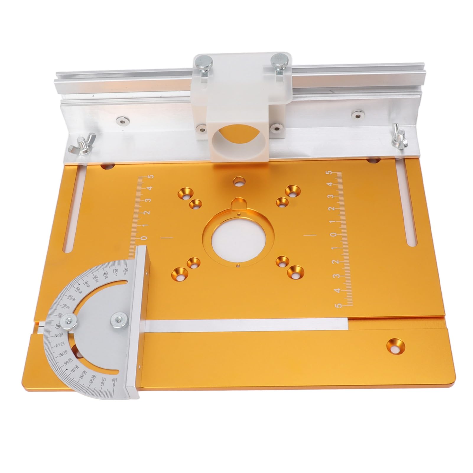 Piastra Inserto per Tavolo Router in Alluminio con Design Compatto per Lavorazione del Legno e Fai da Te
