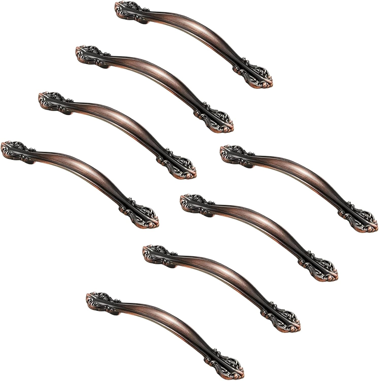 ZAKHS Handles, 8 Pack Zinc Alloy Pulls, 3.8 Inches Hole