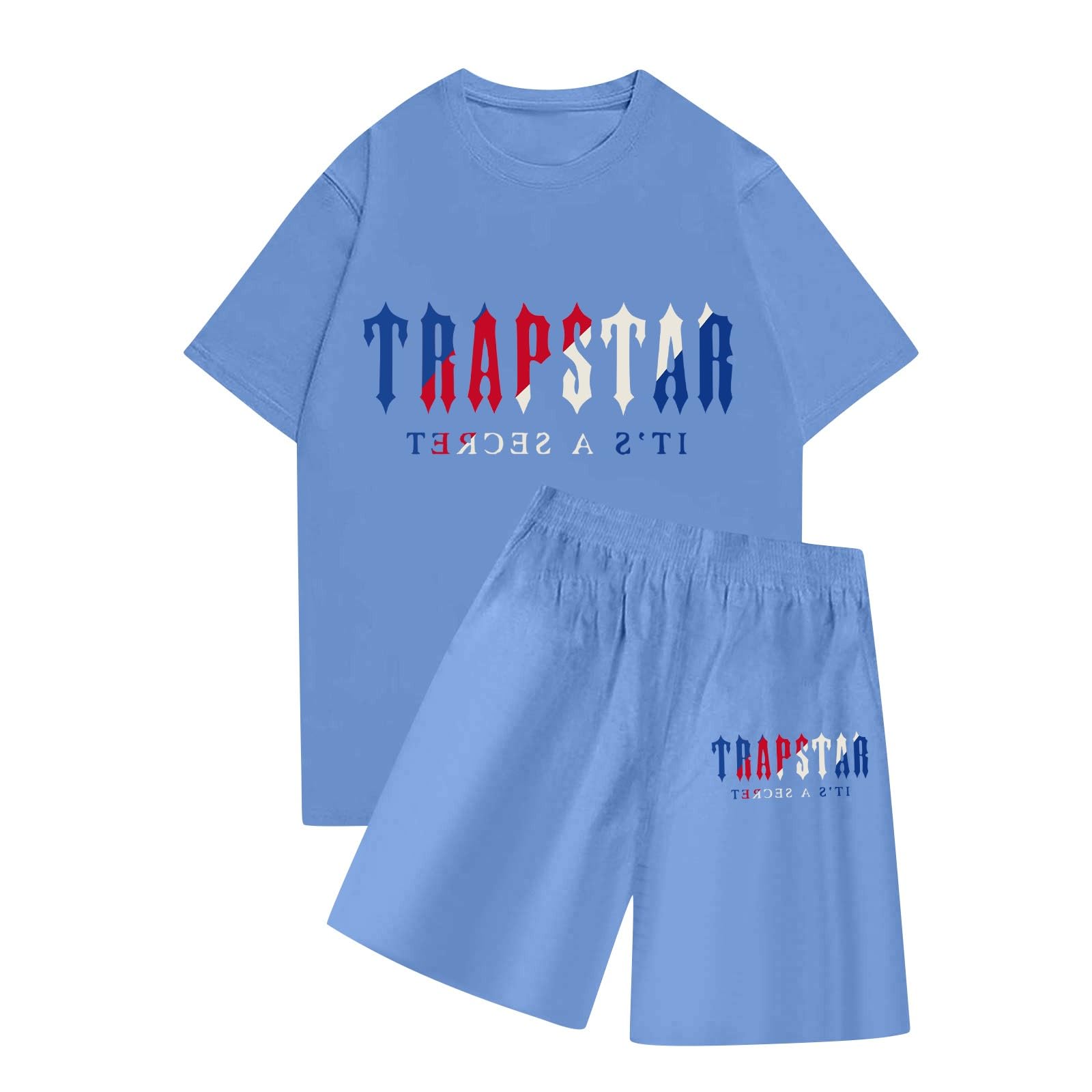 BTBDYDH Chandal Trapstar Hombre,Conjunto De Camiseta Y Pantalones Cortos Unisex Trapstar Para Hombre Conjunto Deportivo De Verano Traje Deportivo Para Hombre Y Mujer Conjunto
