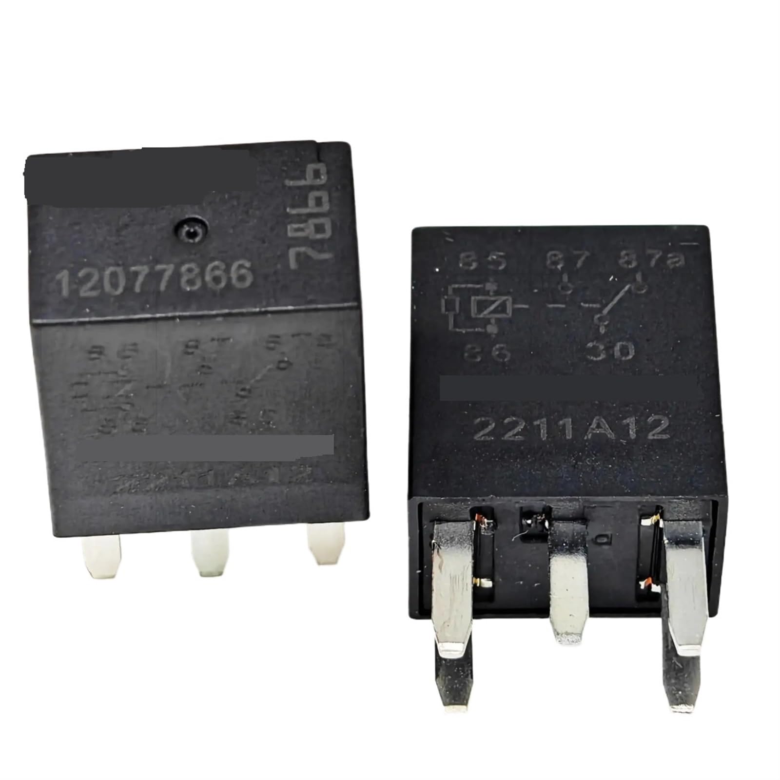Relais 12077866 5 broches 35A 7866 pièce rechange électricité auto