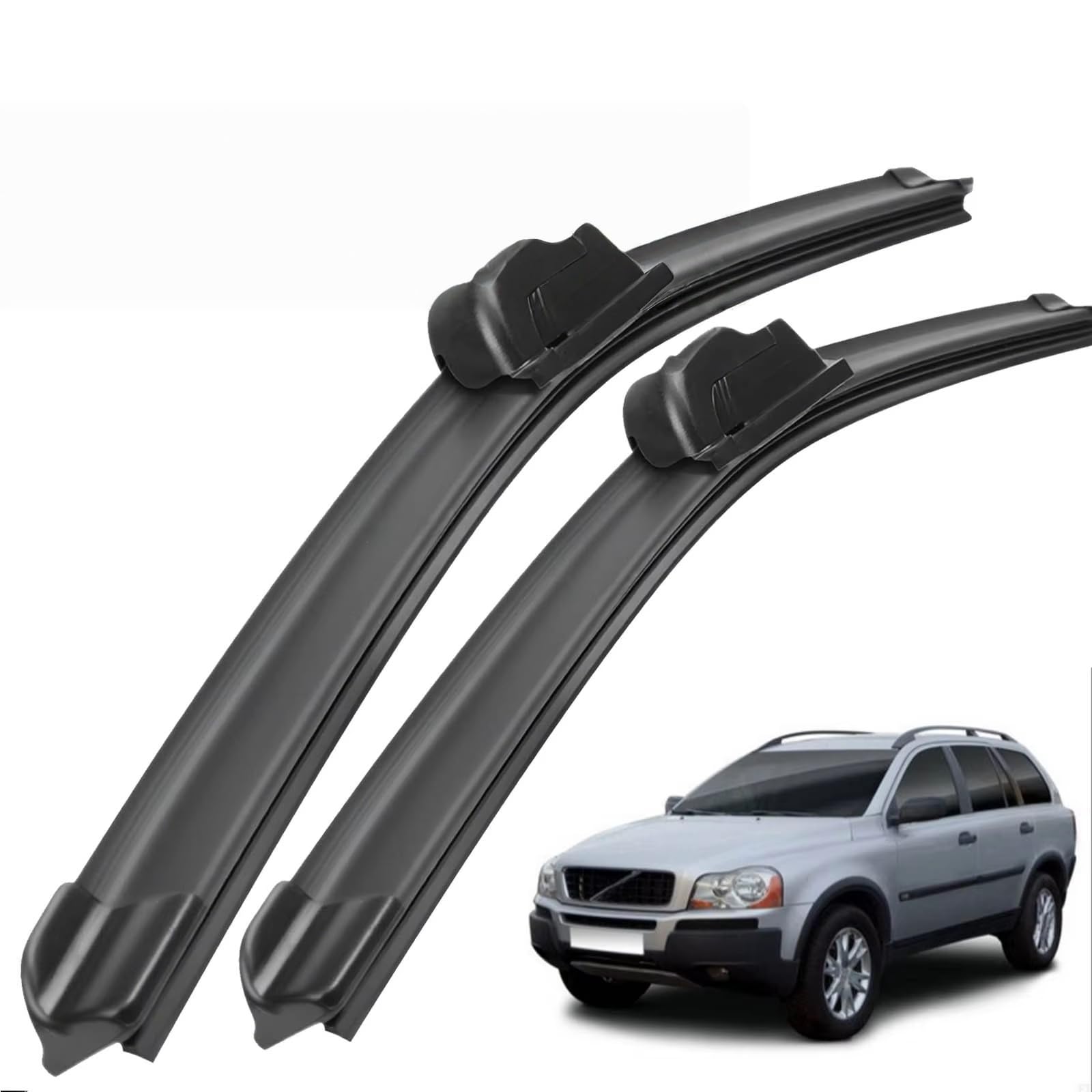 PAPEP Windscreen Wiper Blades for Volvo XC90 MK1 2002-2004 24"+21", Front Replacement Wipers OEM Quality Water Repellent Rubber Automotive Windshield