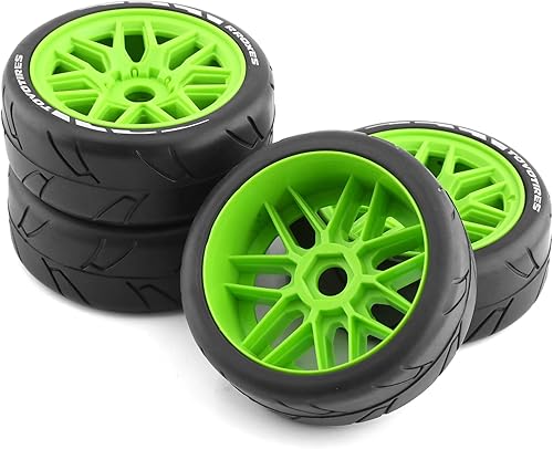 Miniatura 16 de Lifehead 1/8 Escala 4.055 in Diámetro Exterior RC Flat Track Car Rally Coche Neumáticos y llantas para HPI WR8 HSP Hobao ARRMA Redcat Losi Kyosho