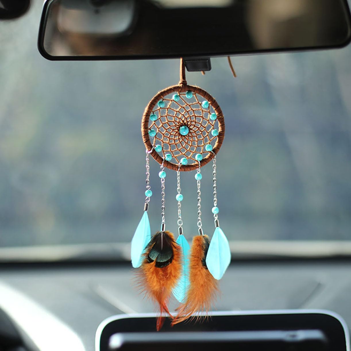 Ygjuetd Car Mirror Hanging Ornament,Car Mirror Jewellery,Car Interior Pendant,for Opel Vivaro Meriva Vectra C-Elysee