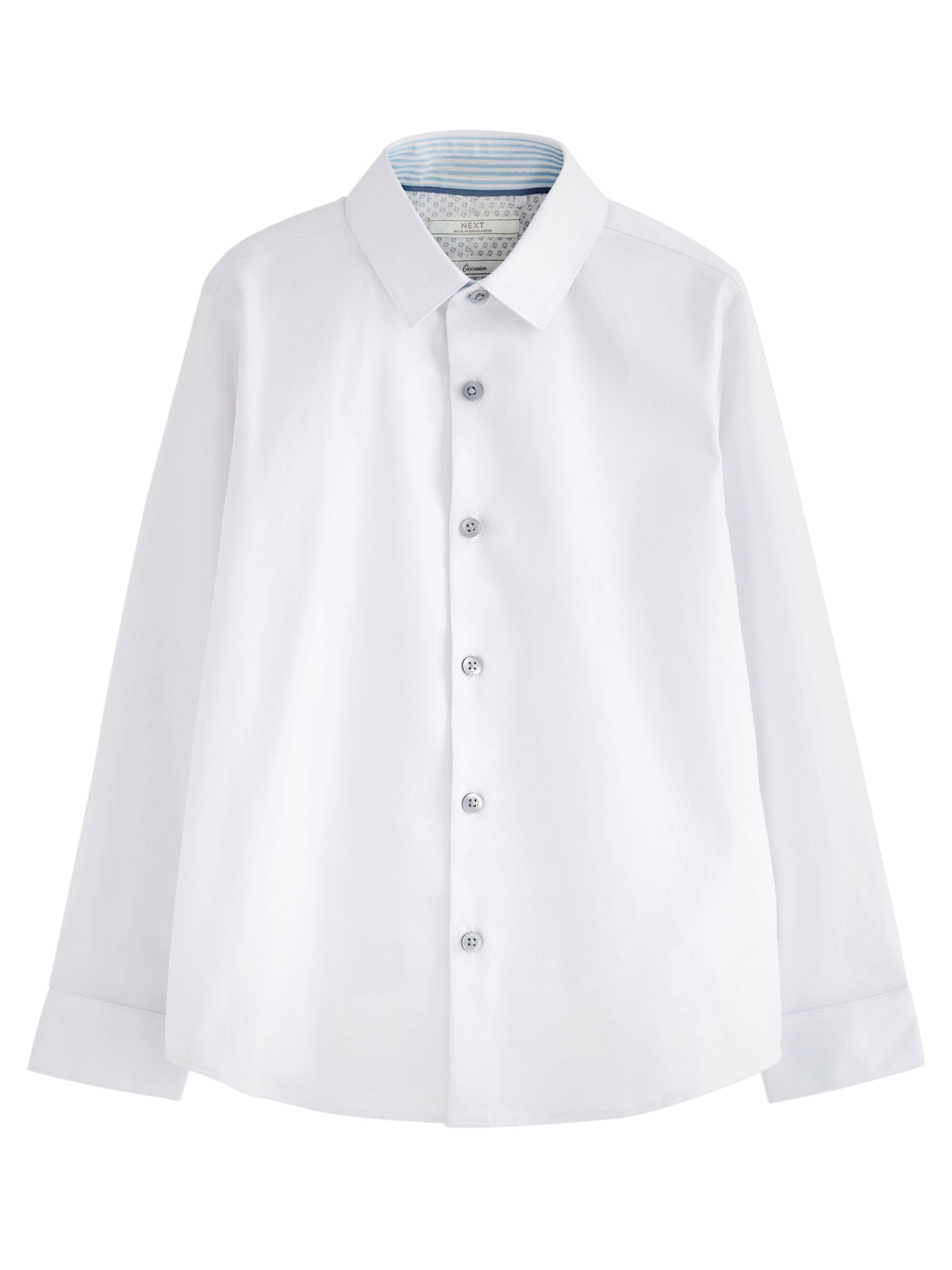 NEXT Niños Camisa de Vestir de Manga Larga con Ribetes