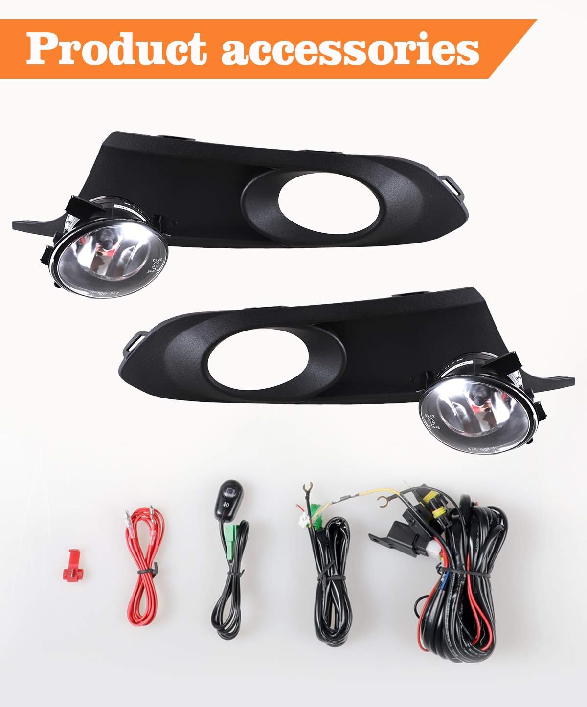 AUTOWIKI Fog Lights fir for 2011-2014 Volkswagen Jetta (Not fit Wagon, GLI Models) 2PCS OEM Replacement Fog Lamps