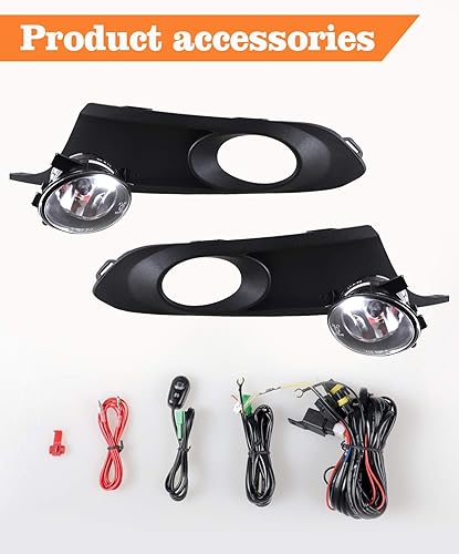 Miniatura 6 de AUTOWIKI Faros antiniebla para Volkswagen Jetta 2011-2014 (no compatible con Wagon, modelos GLI) 2 piezas OEM faros antiniebla de repuesto