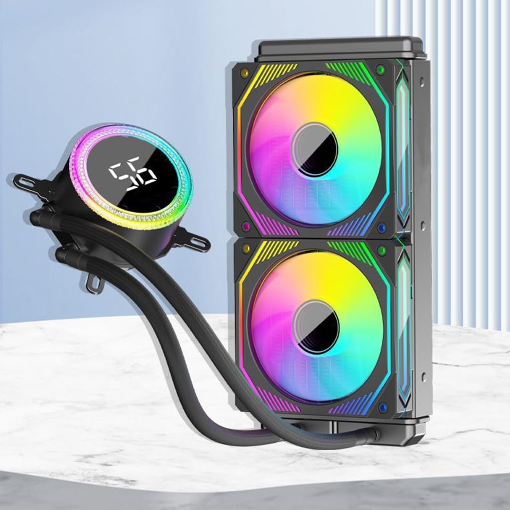 Parte del computer di raffreddamento ad acqua controllata PWM della temperatura controllata dei refrigeratori del CPU di ARGB