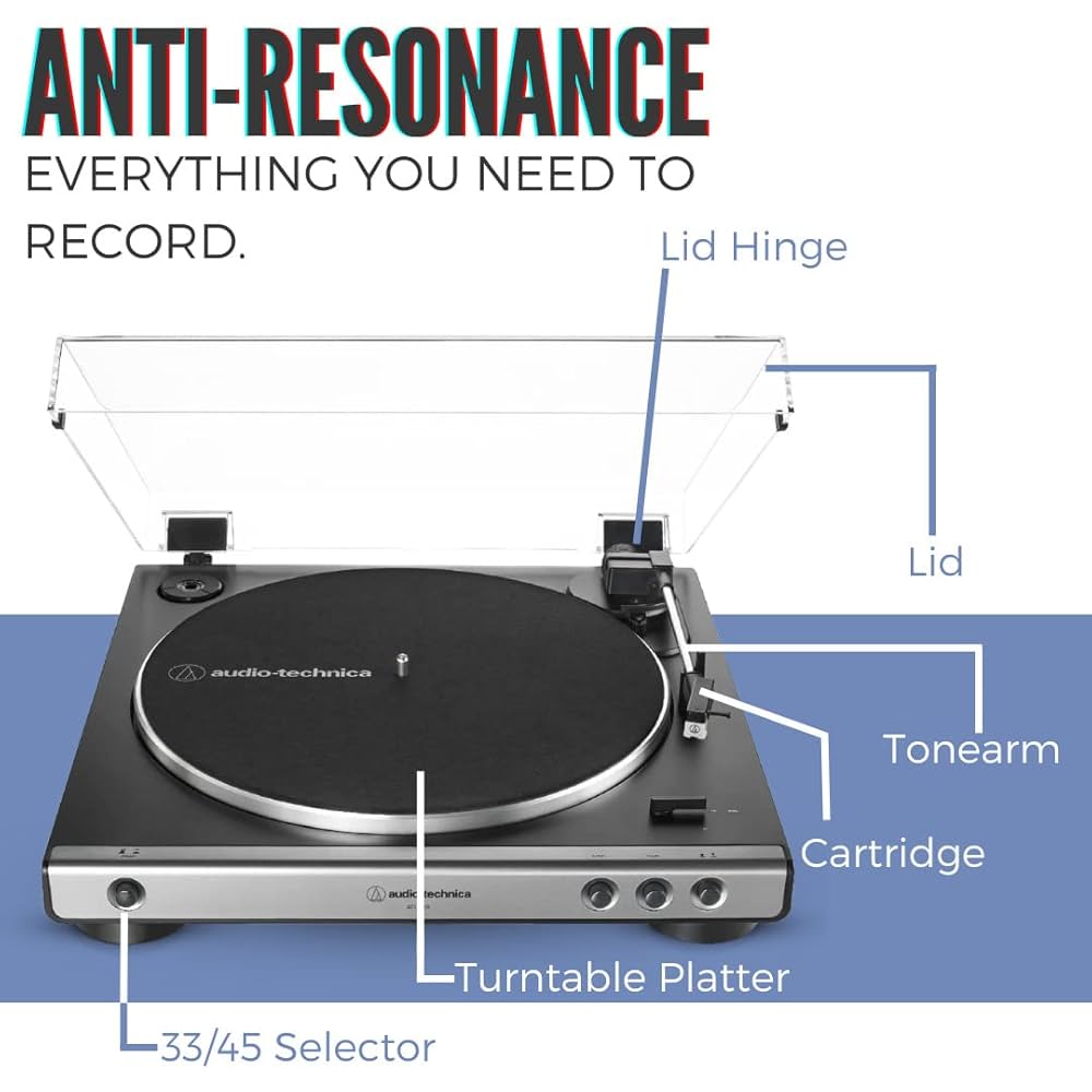 audio−technica AT-LP60X RD Fully Automatic Belt-Drive Stereo Turntable | AT-LP60X