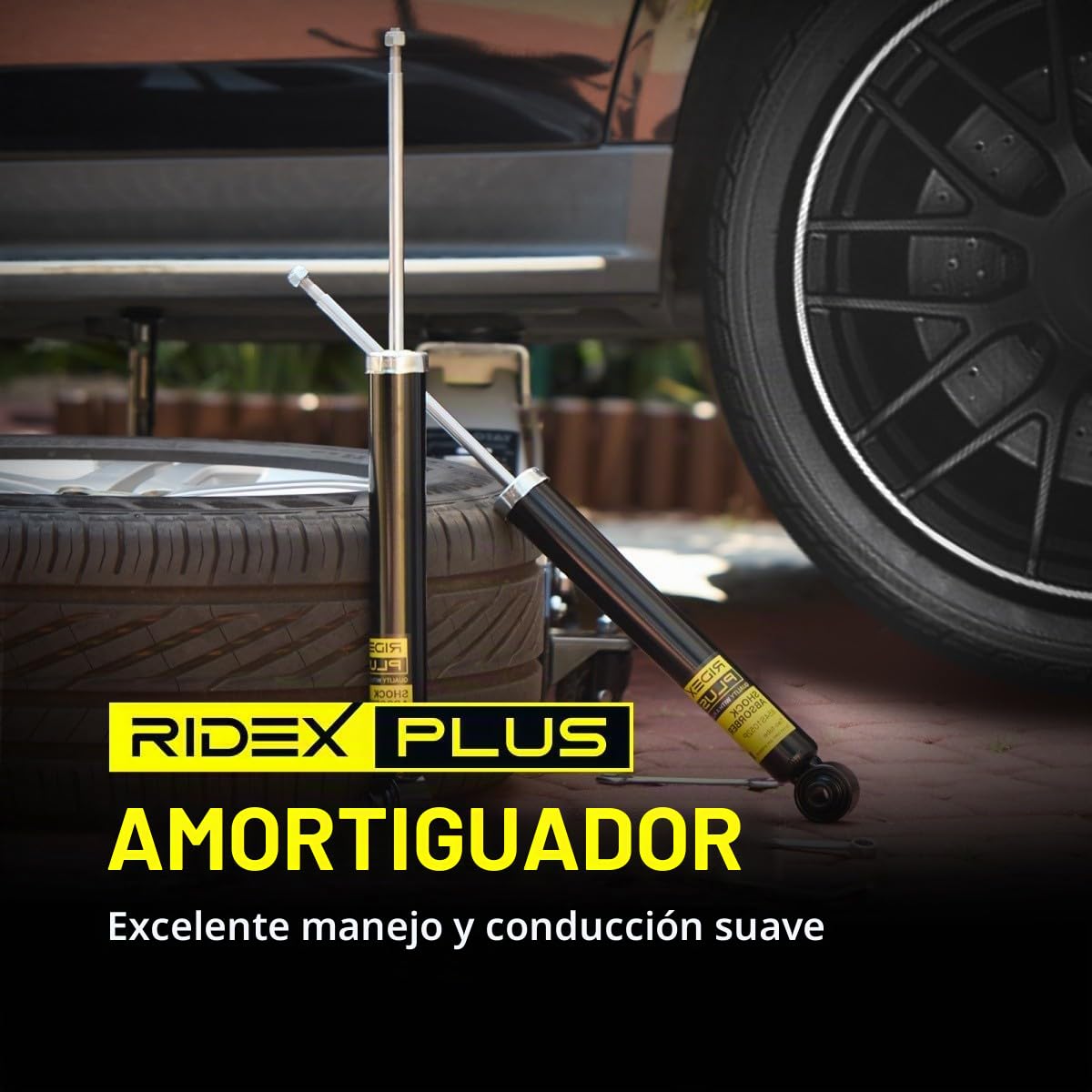 RIDEX PLUS 854S1731P 2x Amortiguador Delantero Compatible con VW Golf 6 5K1