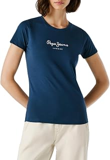 Pepe Jeans Damen New Virginia Ss N T-Shirt (1er Pack)