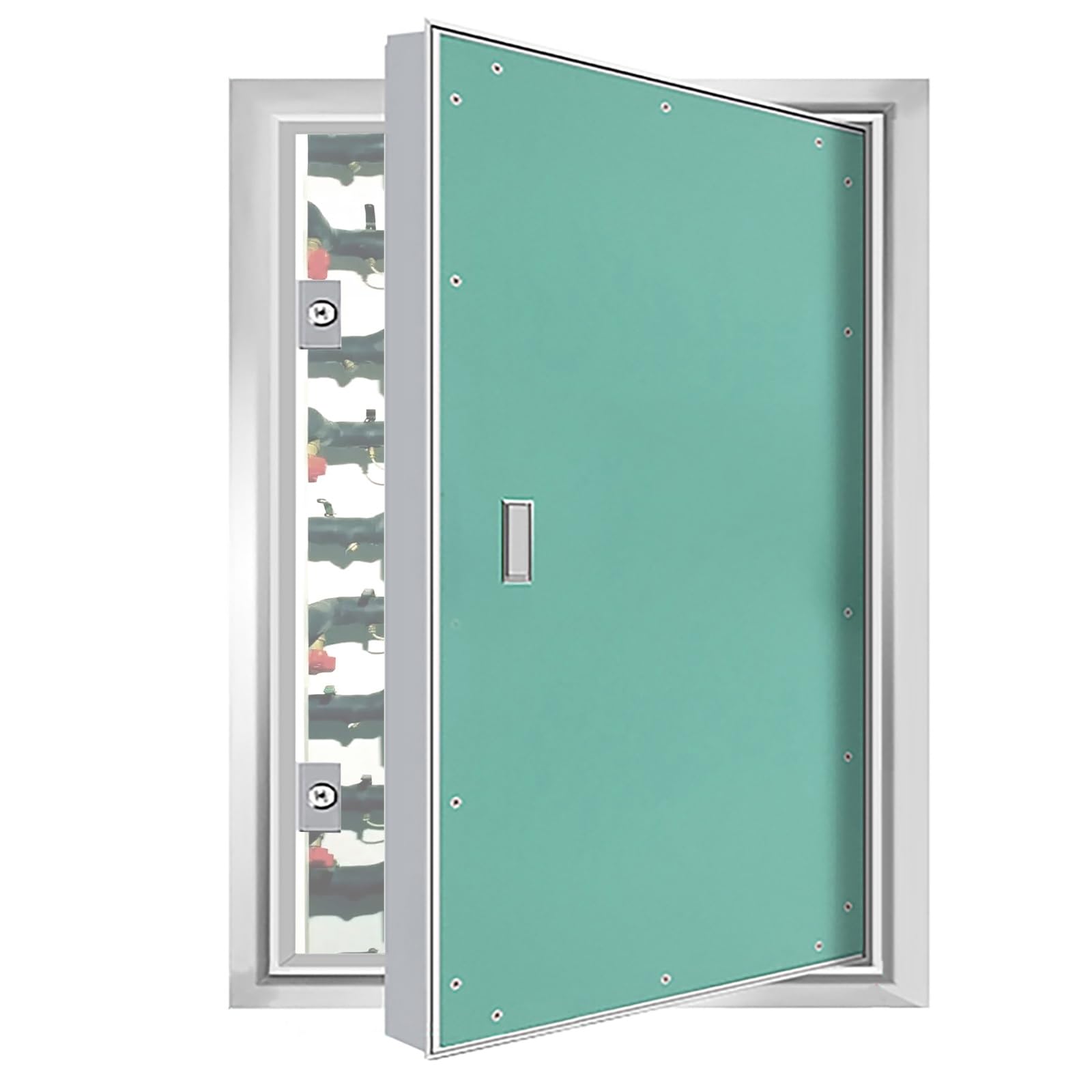 Pannello di Accesso,Portello di Ispezione Verniciabile,Pannello di Accesso per Cartongesso con Telaio in Alluminio,Piastra Copriforo A Parete(Open Right,28x72in/71x183cm)