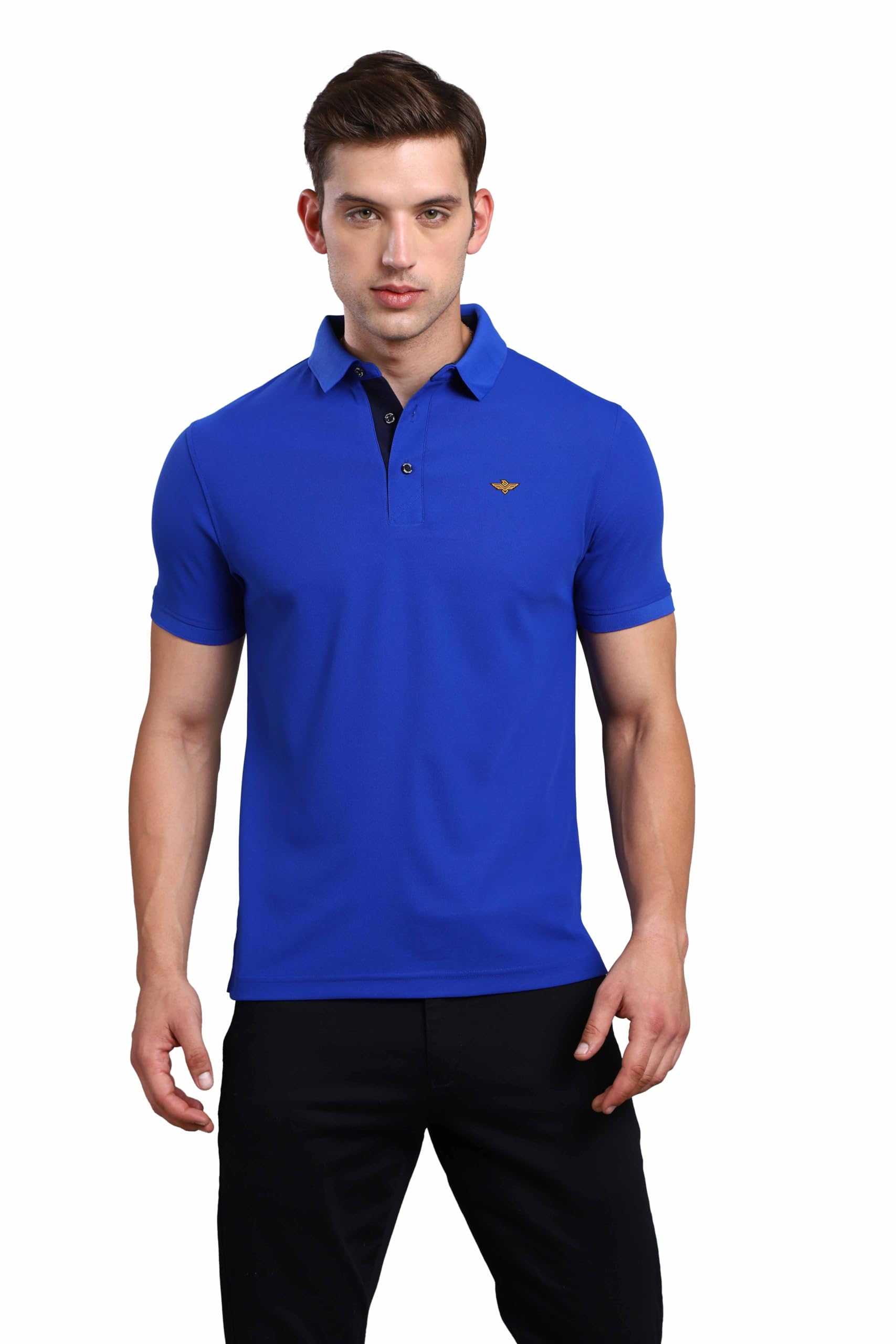 STELLERSMen's Premium Polo T-Shirt Wrinkle Free Quick Dry Soft and Feather Touch Feel Regular Fit