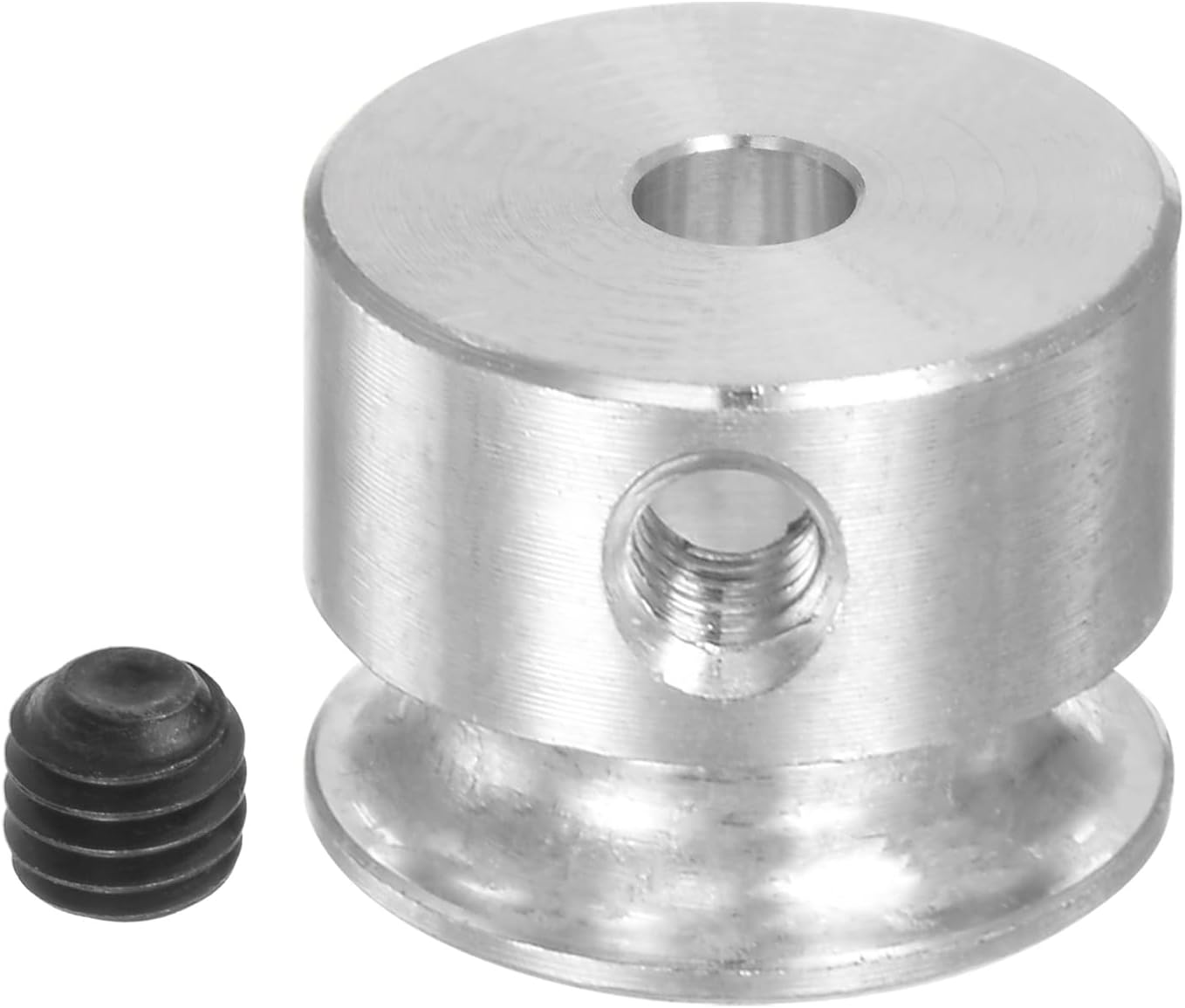 HARFINGTON V-Type Pulley 3mm Bore 12mm Outer Dia Single Groove Aluminum Alloy for 3MM PU Round Belt Motor Shaft Drilling Machine