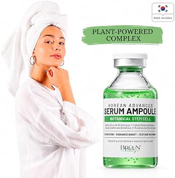 BRÜUN SC - Control Stem Cell Serum Ampoule - Micro Needling Korean Booster for Face and Body to Use with and without Derma Pen Microneedling Skin Care Serum 1.18 fl.oz