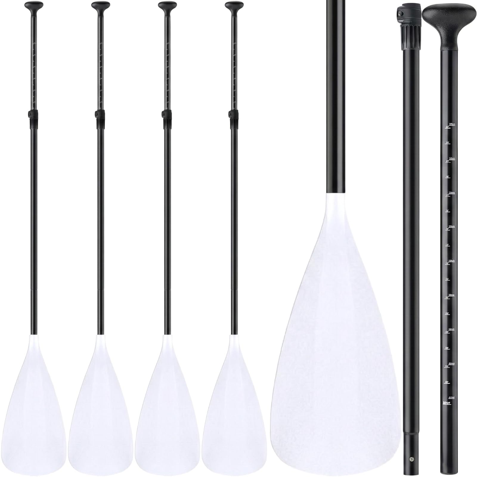 Hollowfly 4 Set 3 Piece Sup Paddle Adjustable Paddle Board Paddles