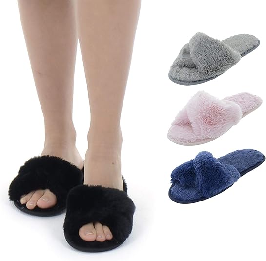 Crossover open toe slippers Clearance