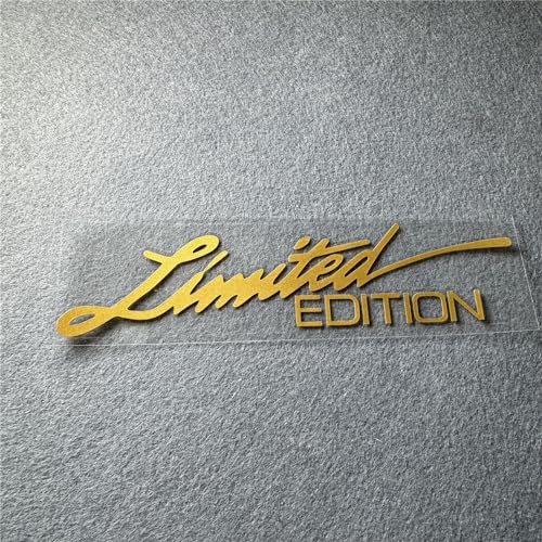 Image of 2X Car Styling Vinyl Graphic Decals for Limited Edition Truck Body Auto Rear Front Windshield Window Sticker 160x38mm (Matt Gold)