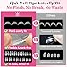 Qiek Short Almond Nail Tips - 15 Sizes 240 PCS Half Matte Full Cover Clear Fake Nails Pre-shaped Press On False Nail Tips Acrylic Soft Nail Gel Tips No C Curve Extension Manicure Home DIY Gelly Tips