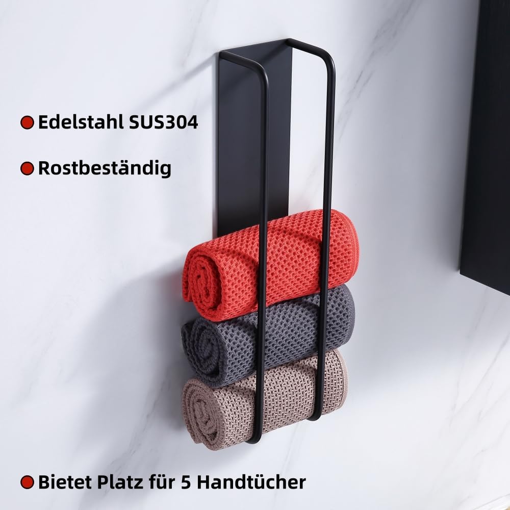 HomeHeng Gastendoekhouder zonder boren, geborsteld nikkel handdoekenrek zelfklevend roestvrij staal SUS304 handdoekhouder badkamer handdoekhouder HomeHeng Gastendoekhouder zonder boren, geborsteld nikkel handdoekenrek zelfklevend roestvrij staal SUS304 handdoekhouder badkamer handdoekhouder