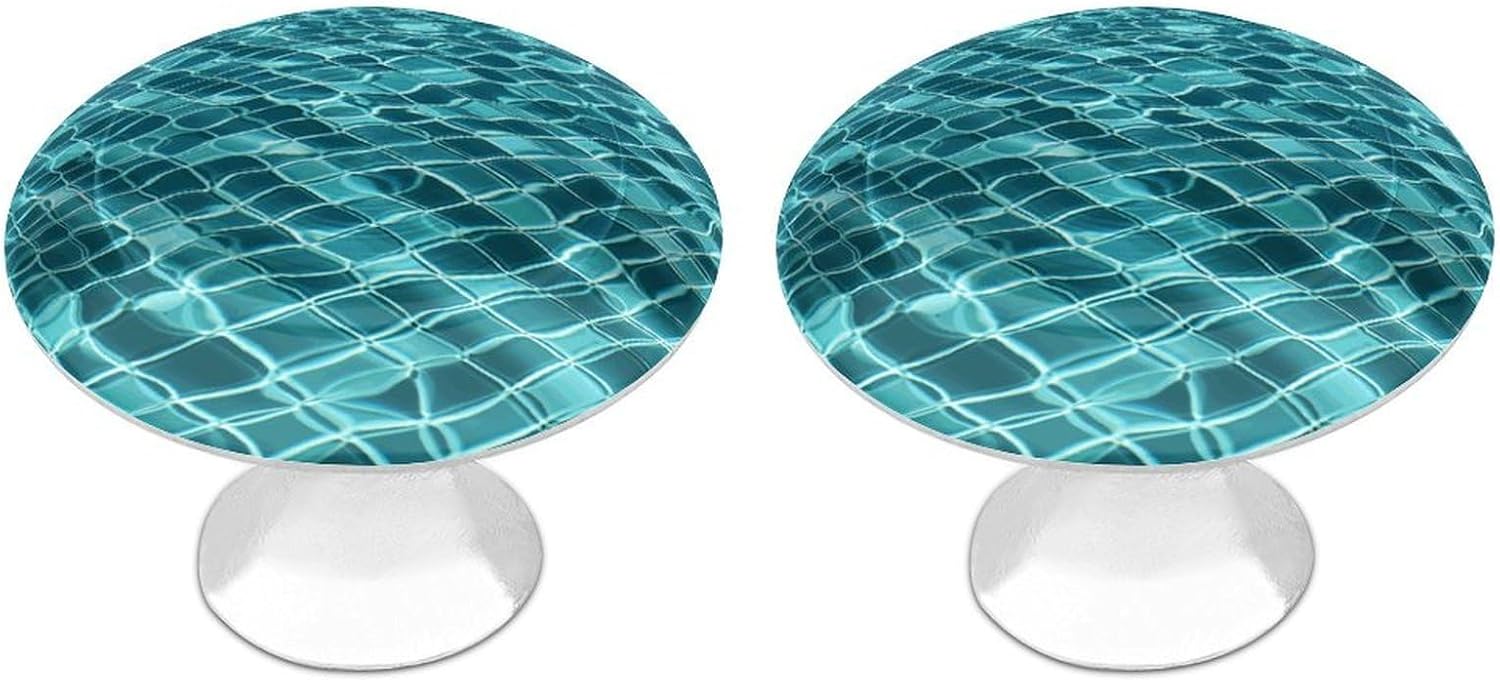 Cabinet Handles Round Drawer Pulls Swimming Pool Water Dresser Knobs for Cabinets and Drawers Handle Kitchen Cabinet Pulls for Bathroom Cupboard Drawers Cabinet Pulls for Kitchen Door