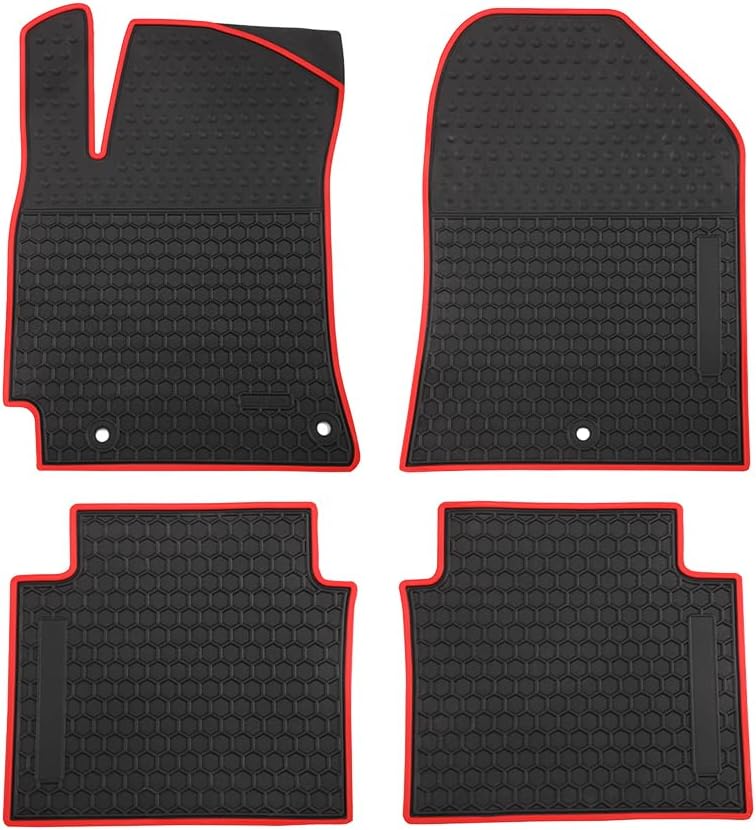 Car Floor Mats Custom Fit for Hyundai Elantra 2020 2019 2018 2017 Odorless Washable Heavy Duty Rubber (All Weather) Floor Liners Black