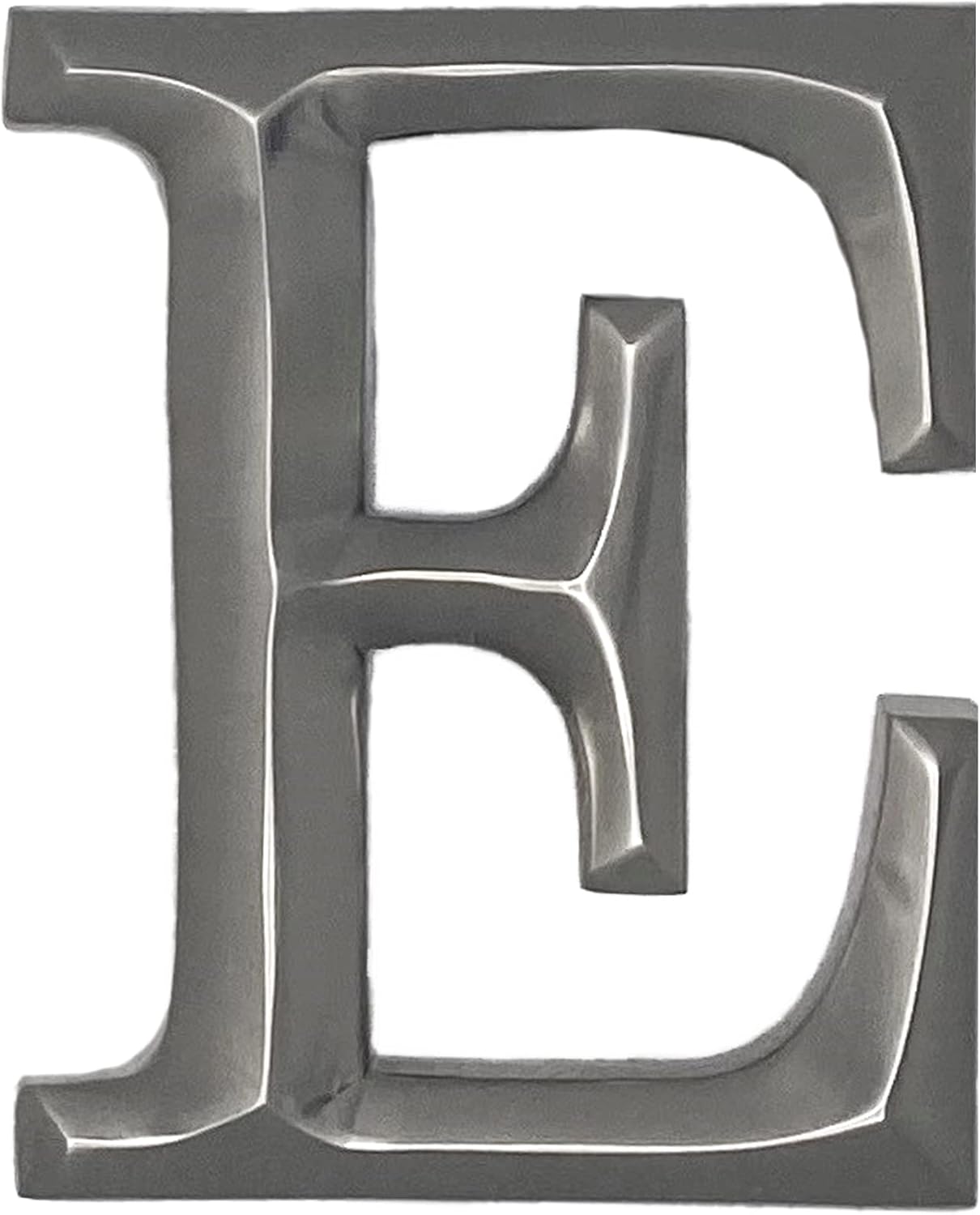 Monogram Letter E Door Knocker - Nickel