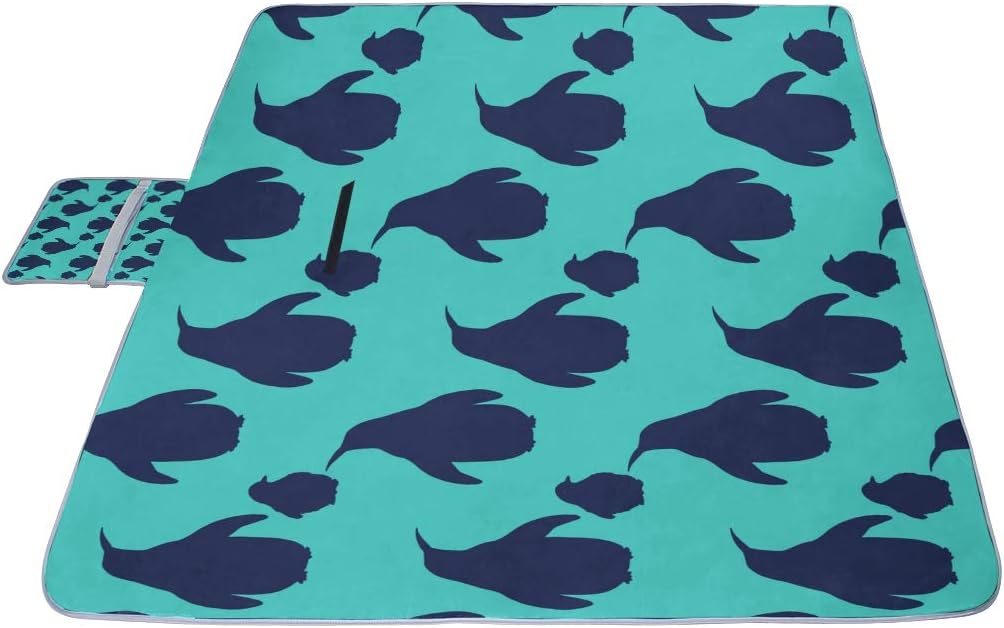 レジャーシート ペンギン家族 ピクニック 折りたたみ 撥水 アウトドア クッション マット コンパクト 花見 運動会 キャンプ 遠足