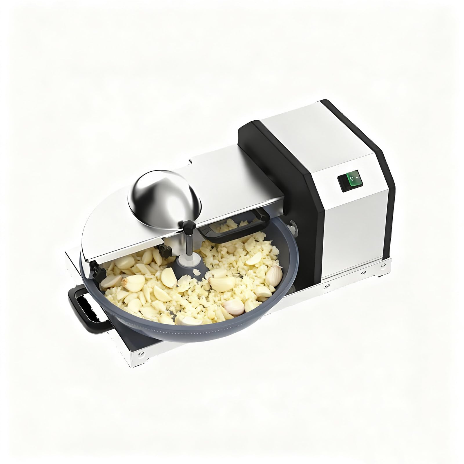 XNXYSMKJ Commercial Food Processor,5L Stainless Steel Heavy Duty Electric Vegetable Meat Chopper Multifunction Food Chopping Machine w/Detachable Blades