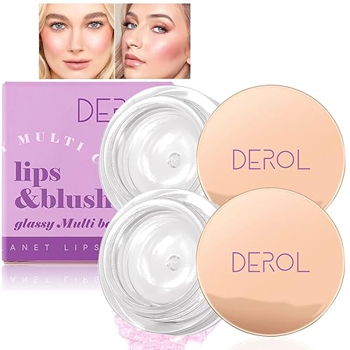 TOPCENT Blush Rouge que cambia de color para mejillas y labios, bálsamo multiuso, crema líquida, rubor, impermeable, hidratante para mejillas y